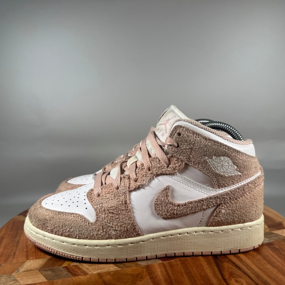 Jordan 1 Mid SE White Legend Light Brown Archaeo Brown FN7432-161 Womens 7 5.5Y - Picture 3 of 8
